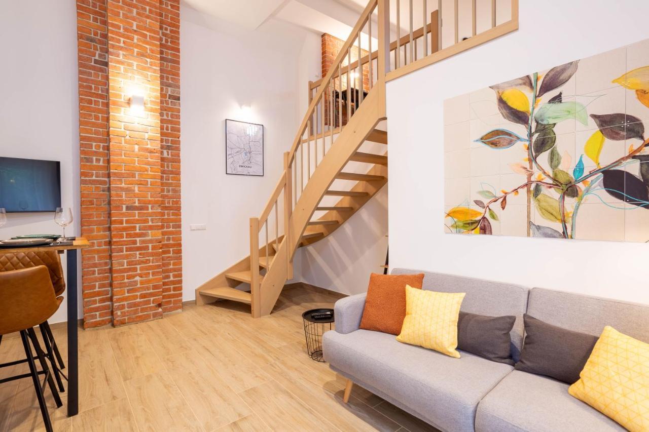 Soulscape Apartments Loft Zwickau Citycenter Mit Tg-Stellplatz, Magenta-Tv Und Klima エクステリア 写真